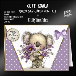 Cute Koala 5x7 Card Front K3