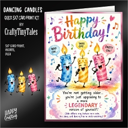 Dancing Candles 5x7 Card Front Kit-2