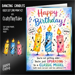 Dancing Candles 5x7 Card Front Kit-3