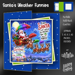 Santas Weather Funnies Fold Back Kit-1