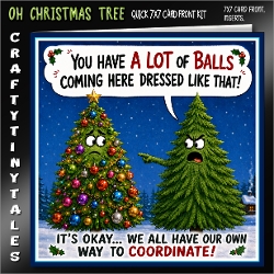 Oh Christmas Tree 7x7 Card Front Kit