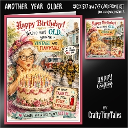 Another Year Older 5x7-7x7 Card Front Kit-2