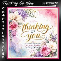 Thinking Of You Quick Card Front Kit