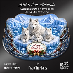 Arctic Sea Animals Rocker Card-K4
