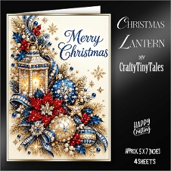 Christmas Lantern Card Front Kit-2