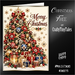 Christmas Tree Card Front Kit-7