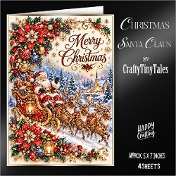 Christmas Santa Claus Card Front Kit-10