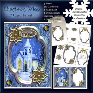 Christmas Mass 5x7 Card Front Kit
