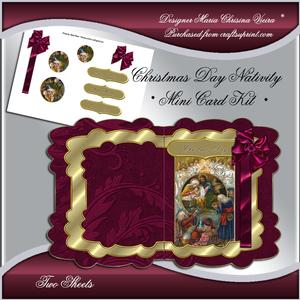 Christmas Day Nativity Mini Card Kit