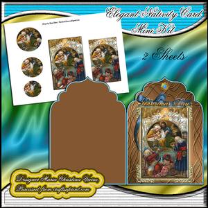 Elegant Nativity Card Mini Kit