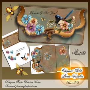 Elegant Gold Purse Voucher