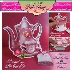 Pink Tea Pot Stand Alone Kit