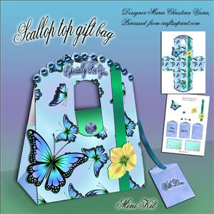 Scallop Top Gift Bag