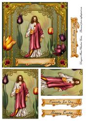Jesus is Risen 6x6 Card Front