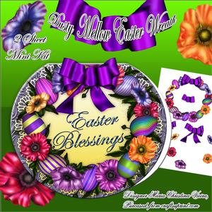 Dusty Mellow Easter Wreath Kit