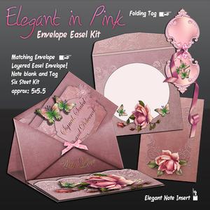 Pretty in Pink Envelope Easel Kit