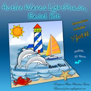 Active Waves,lighthouse Easel Kit