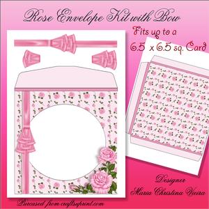 Rose Envelope with Bow Kit