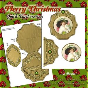 Merry Christmas Quick Card Easel