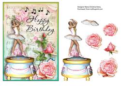 Ballerina Happy B-day C.front