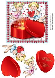 Hearts N Angels 6x6 Topper