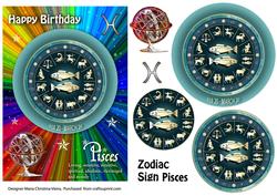 Zodiac Sign Rainbow Pisces