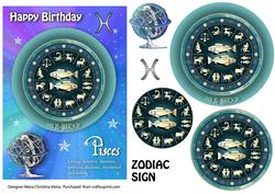 Zodiac Sign Mystical Pisces