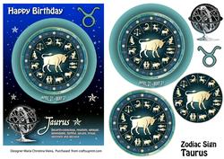 Zodiac Signtaurus Aqua