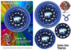 Zodiac Signtaurus Rainbow