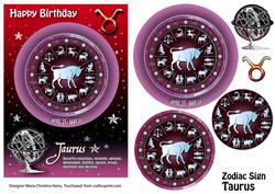 Zodiac Signtaurus Red