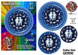 Zodiac Sign Gemini Rainbow