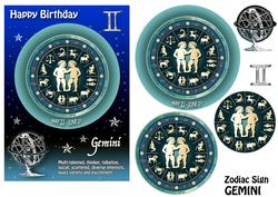 Zodiac Sign Gemini Aqua