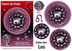 Zodiac Sign Red Leo
