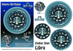 Zodiac Sign Libra Aqua
