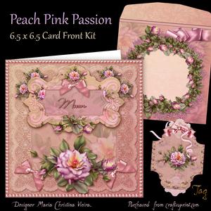 Peach Pink Passion Card Front