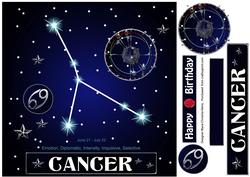 Star Sign Cancer 8x8