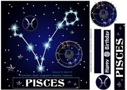 Star Sign Pisces 8x8