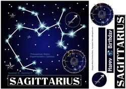 Star Sign Sagittarius 8x8