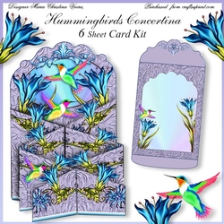 Hummingbird Concertina Card Kit