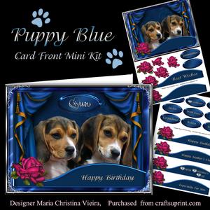 Puppy Blue Card Front Kit