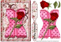 Valentine Corset Card Front