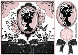 Elegant Antique Rose Cameo