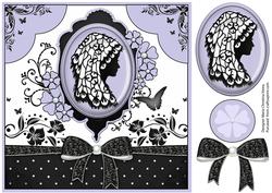 Elegant Purple Cameo