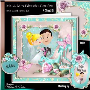 Mr. and Mrs.blonde Confetti Kit