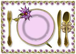 Place Mat Classic White Sheet