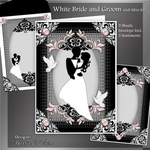 White Dress Bride and Groom Kit