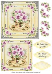 Floral Teacup Bithday Cf