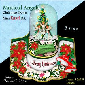 Musical Angels Christmas Dome