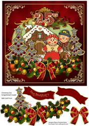 Christmas Day Gingerbread Couple Fancy