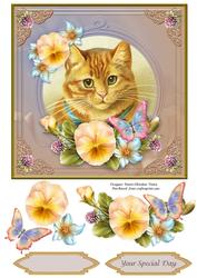 Vintage Cat Special Day 7x7 Cf.